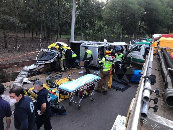 Móvil de ASU2025 involucrado en choque en Luque: hay dos muertos - Policiales - ABC Color
