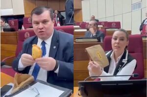 Popular / (VIDEO). Sigue la polémica: Senador ahora convida empanadas "Coto" a sus colegas