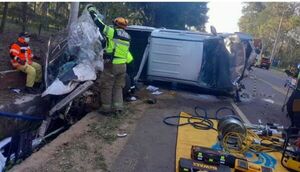 Popular / Dos finados tras feo accidente que involucró a un móvil de ASU2025