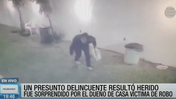 Dueño de casa dispara y hiere a presunto delincuente