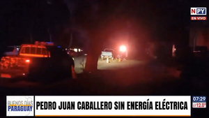 ¡Oscuro amanecer! Este fue el panorama en Pedro Juan Caballero tras el apagón