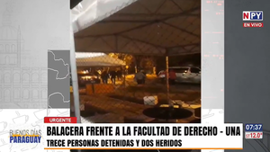 Disputa en Derecho UNA: Hay un herido y 13 detenidos tras enfrentamiento