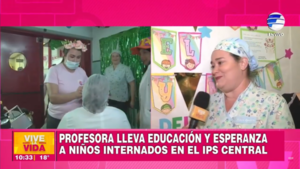 Educar entre camillas: La noble labor de una docente del IPS Central
