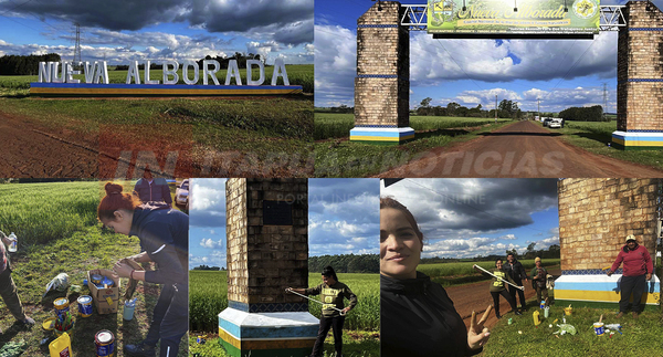 NVA. ALBORADA SIGUE CON MEJORAS EN SU PORTAL DE BIENVENIDA