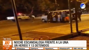 Balacera frente a la Facultad de Derecho UNA