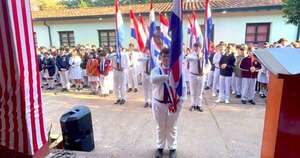 La Nación / Festejaron Día de la Bandera Paraguaya