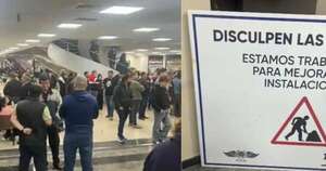 La Nación / Aeropuerto Silvio Pettirossi: denuncian baños clausurados pese a gran cantidad de pasajeros