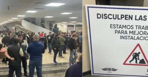 La Nación / Aeropuerto Silvio Pettirossi: denuncian baños clausurados pese a gran cantidad de pasajeros
