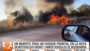 Un muerto tras choque frontal en Canindeyú
