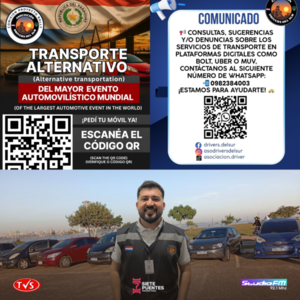 CONDUCTORES DE PLATAFORMAS EN ENCARNACIÓN LANZAN PROYECTO “TRANSPORTE ALTERNATIVO” - «TVS DIGITAL»