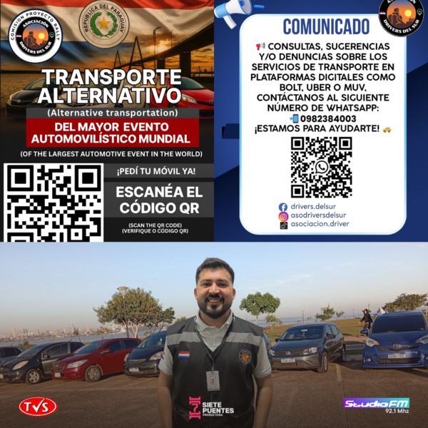 CONDUCTORES DE PLATAFORMAS EN ENCARNACIÓN LANZAN PROYECTO “TRANSPORTE ALTERNATIVO” - «TVS DIGITAL»