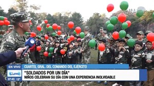 "Soldado por un Día": Niños celebran su día con una experiencia inolvidable