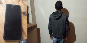 APREHENDEN A JOVEN POR HURTO DE CELULAR EN EL BARRIO SAN PEDRO DE ENCARNACIÓN