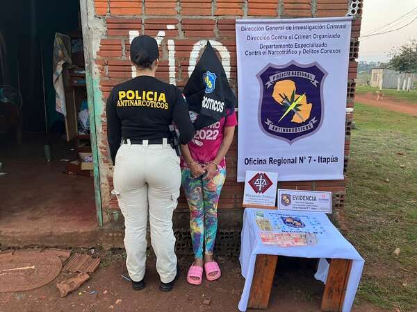 Mujer es detenida con drogas en su vivienda y será investigada por microtráfico - Policiales - ABC Color