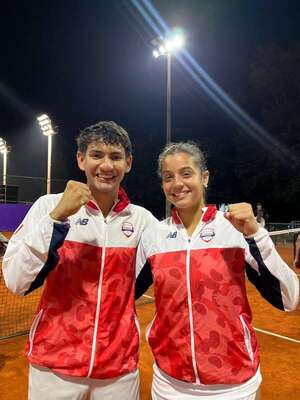 Tenis: Medalla de bronce en dobles mixtos - Polideportivo - ABC Color