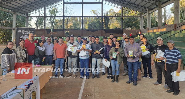 MUNICIPALIDAD DE TRINIDAD APOYA A PRODUCTORES CON ENTREGA DE SEMILLAS