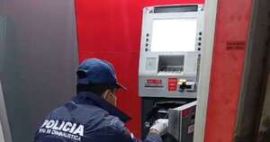 La Nación / Desconocidos intentan robar un cajero en Capiatá