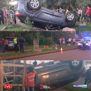 Accidente vial en la avenida Costanera de Encarnación deja dos heridos leves - «TVS DIGITAL»