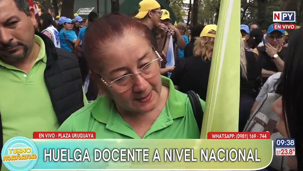 Docentes se movilizan por reivindicaciones salariales y mayor inversión educativa