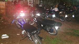 Sacan de circulación 21 motocicletas en operativos contra carreras clandestinas en Alto Paraná