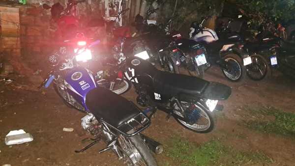 Sacan de circulación 21 motocicletas en operativos contra carreras clandestinas en Alto Paraná