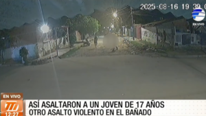 Así asaltaron en zona del Bañado