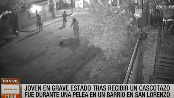 Joven recibió cascotazos y quedó gravemente herido