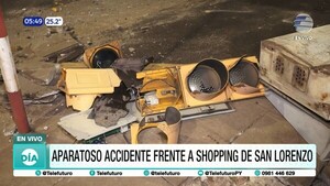 Aparatoso accidente de tránsito en San Lorenzo