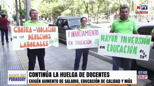 Continúa huelga de docentes: Rechazaron propuesta del Ministerio de Economía