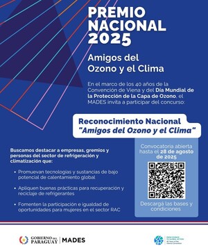 Día Mundial del Ozono: lanzan concurso para destacar buenas prácticas en refrigeración y climatización - .::Agencia IP::.