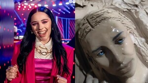 Furor por Nath Aponte en Argentina y Paraguay: crean una escultura de la cantante