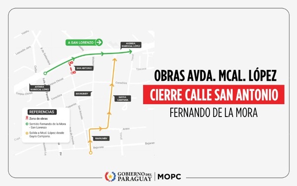 Mariscal López: anuncian nuevo frente de obras en Fernando de la Mora - .::Agencia IP::.