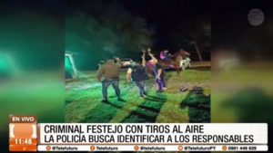 Criminal festejo con tiros al aire en San Pedro del Paraná