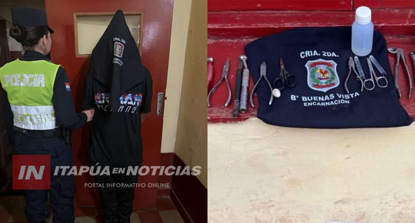 DETUVIERON A UNA MUJER EN ENCARNACIÓN TRAS HURTO EN PARAGUARÍ
