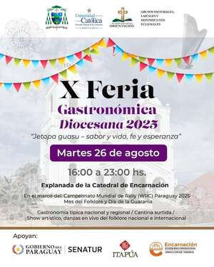 Mundial de Rally: realizarán Feria Gastronómica Diocesana en Encarnación - Viajes - ABC Color