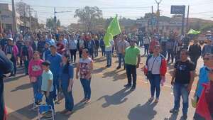 San Pedro: Alta participación de docentes en la segunda jornada de movilización  - Nacionales - ABC Color