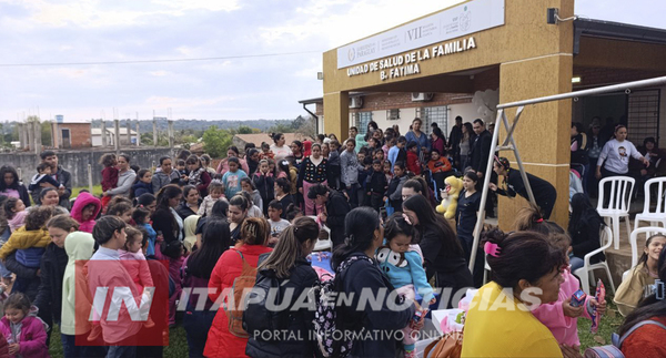 GRAN FESTEJO POR EL DÍA DEL NIÑO EN LA USF DEL BARRIO FÁTIMA