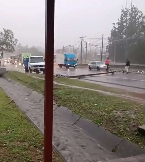 Tormenta deja sin energía a varias ciudades en distintas zonas del país - Economía - ABC Color