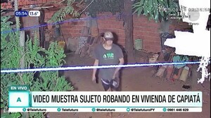 Así robaron electrodoméstico de una casa en Capiatá