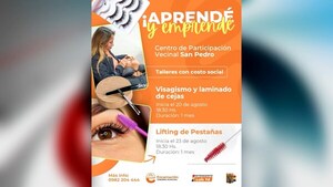 Centro Vecinal San Pedro lanza talleres de belleza y emprendimiento