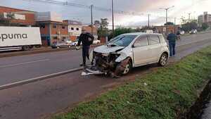 Choque entre dos vehículos sobre la Ruta PY06 deja solo daños materiales