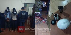 INCAUTAN EVIDENCIAS Y CAPTURAN A DOS SOSPECHOSOS EN HOHENAU 