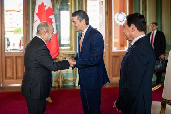 Peña recibe cartas credenciales de embajadores de varios países