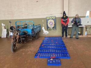 Interceptan motocicleta cargada con marihuana en Pedro Juan Caballero