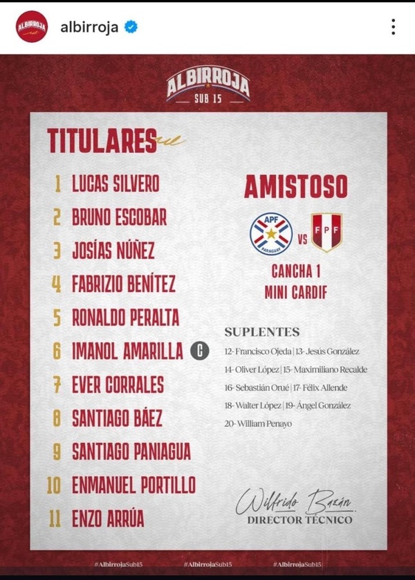 Jóvenes concepcioneros en la Selección Paraguaya Sub 15 - Concepción al Día