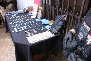 SENAD desmantela centro de distribución de drogas en San Lorenzo