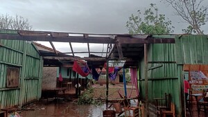 Amambay, San Pedro y Concepción fueron afectados por las tormentas