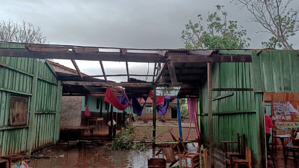 Amambay, San Pedro y Concepción fueron afectados por las tormentas