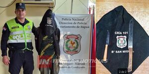 DETUVIERON A SUJETO ARMADO Y CON ORDEN DE CAPTURA EN CAMBYRETÁ 