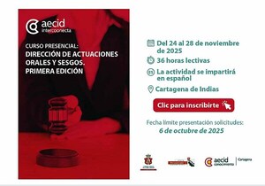 Invitan al curso “Dirección de Actuaciones Orales y Sesgos”